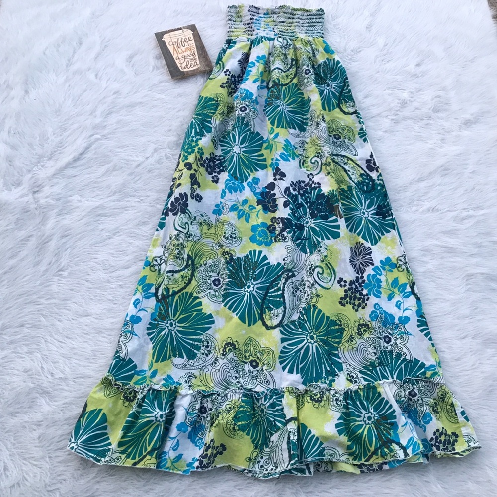 ✔️BOHO Vtg 80's 2-in1 Peasant Prairie Skirt/Dress